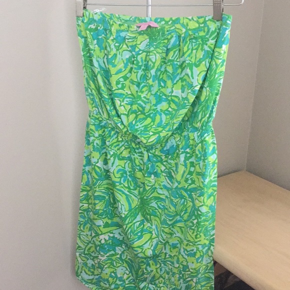 Lilly Pulitzer Dresses & Skirts - Lily Pulitzer cotton strapless dress Lilly Pulitzer Dresses & Skirts - Lily Pulitzer cotton strapless dress